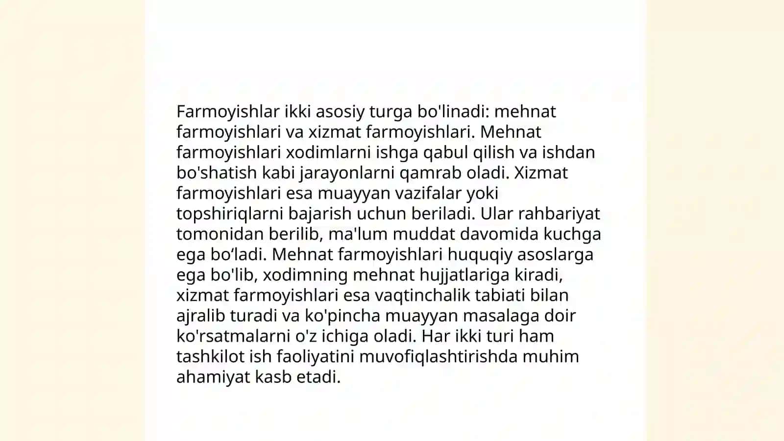 Farmoyish hujjatlari 4