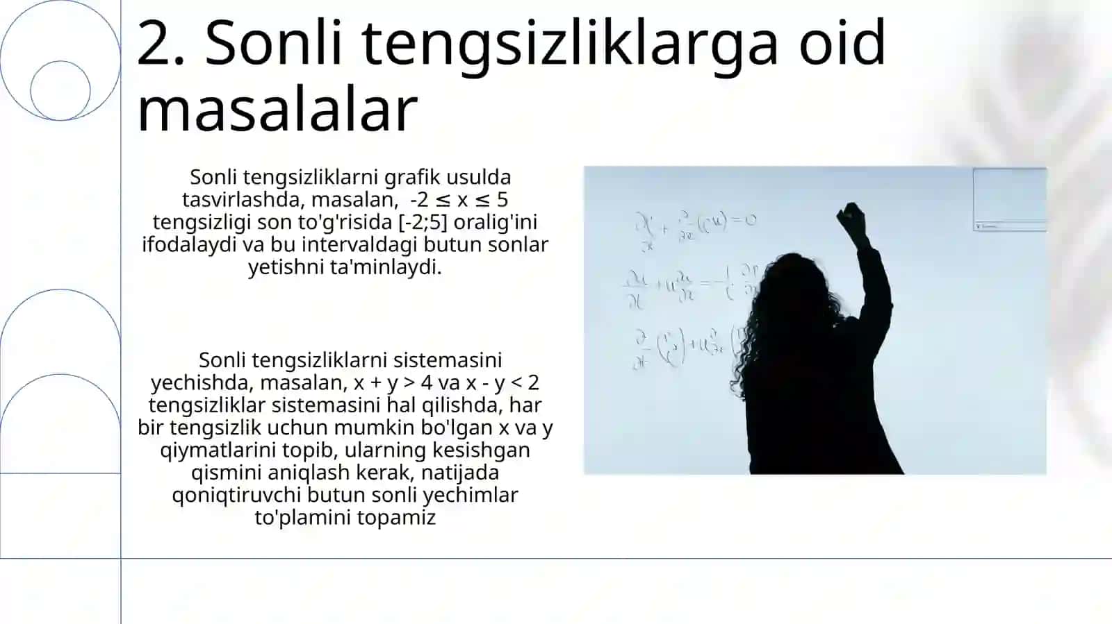 Masalalarni tenglama va jadval tuzib yechish 4