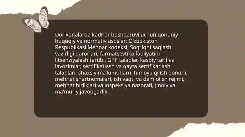 Dorixonalarda kadrlar boshqaruvi asoslari 4