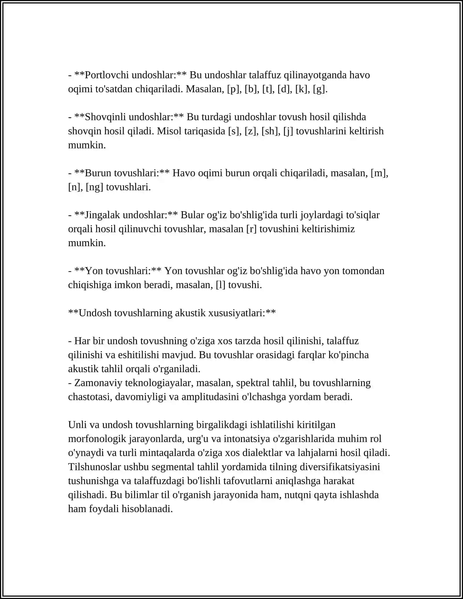 FONETIK TAHLIL 4