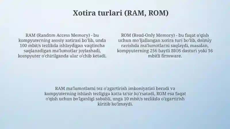 Xotira haqida ummiy tushuncha 4