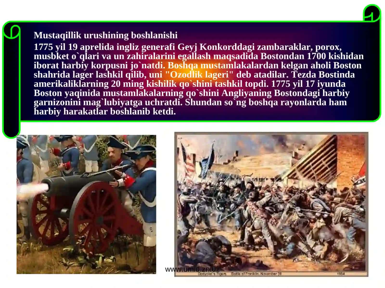 Amerika Mustaqillik Uchun Kurash 4