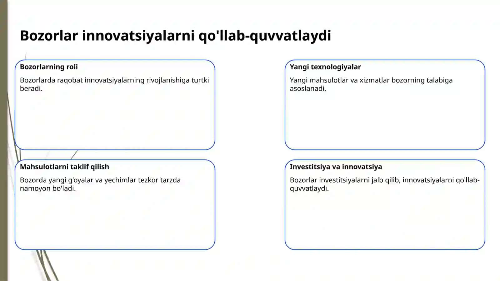 Global bozorlarning shakllanishi va ularning xususiyatlari 4