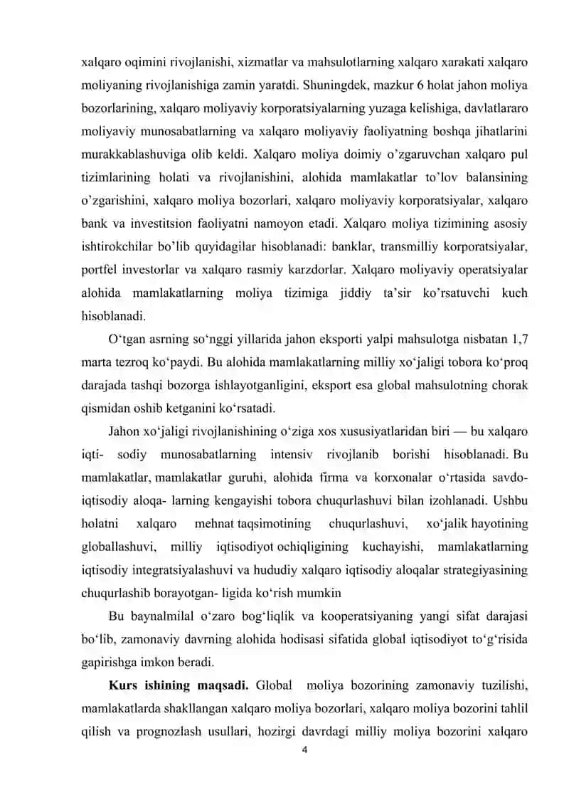 Global moliyaviy bozorlar va ularni tartibga solish vositalari 4