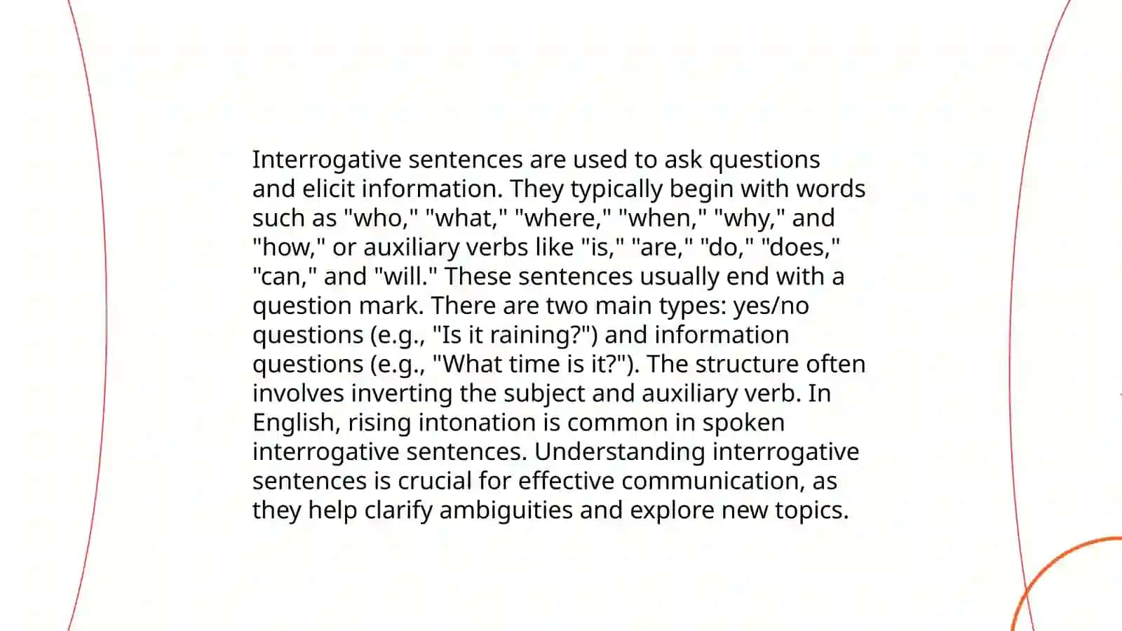 Types of sentences ( hukm turlari) 4