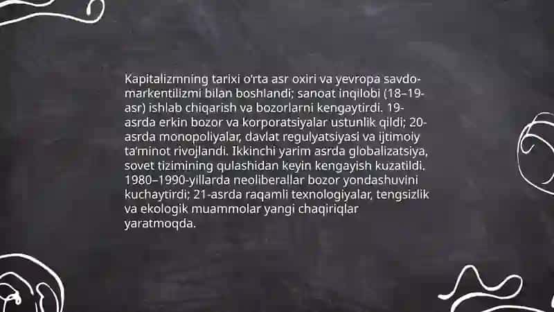 Kapitalizm haqida tushuncha 4