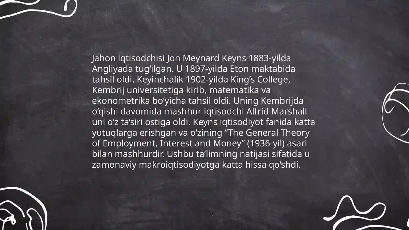 Jon Meynard Keyns hayoti va ijodi 4