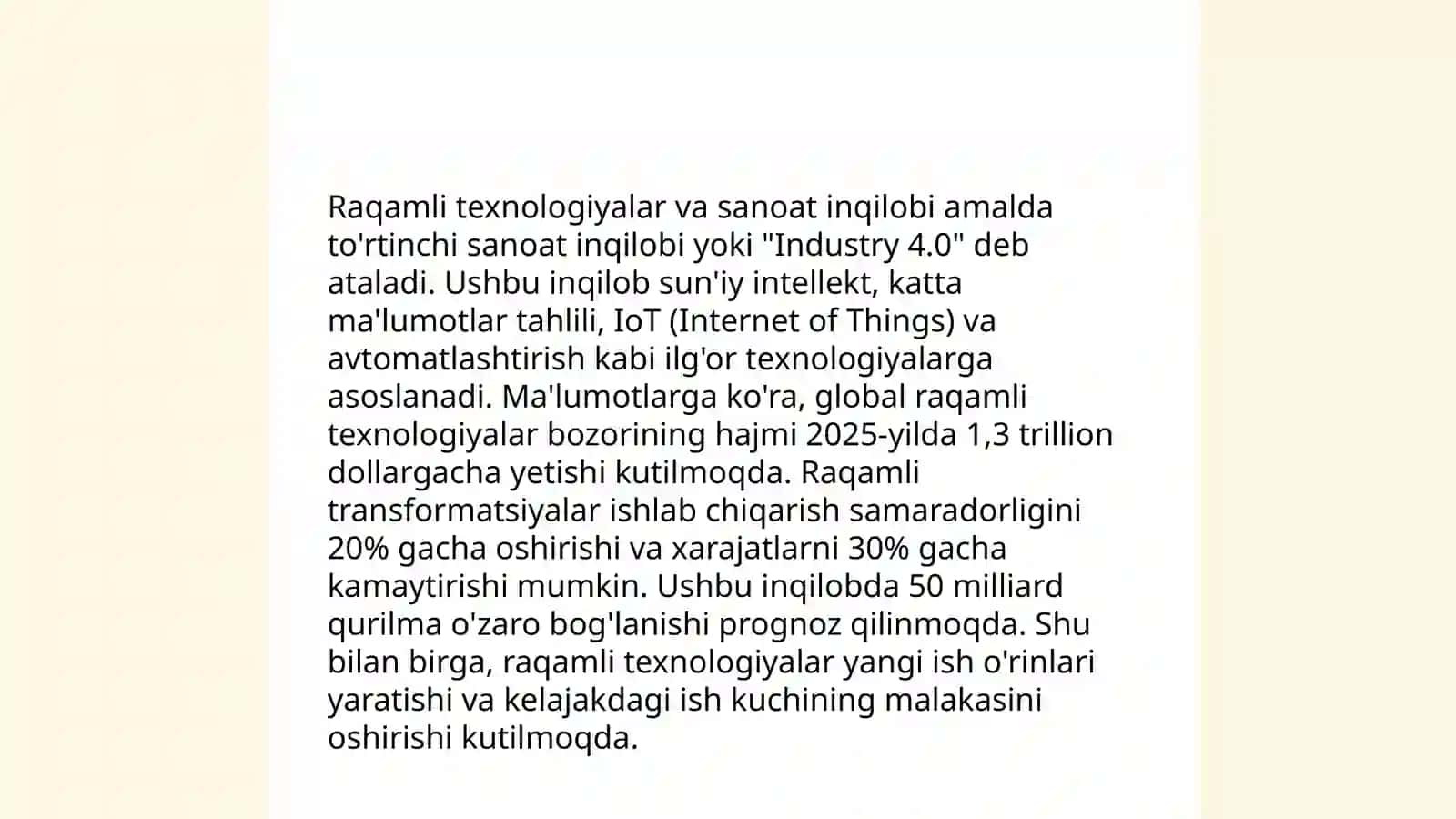 Sanoatning avtomatlashtirilishi 4