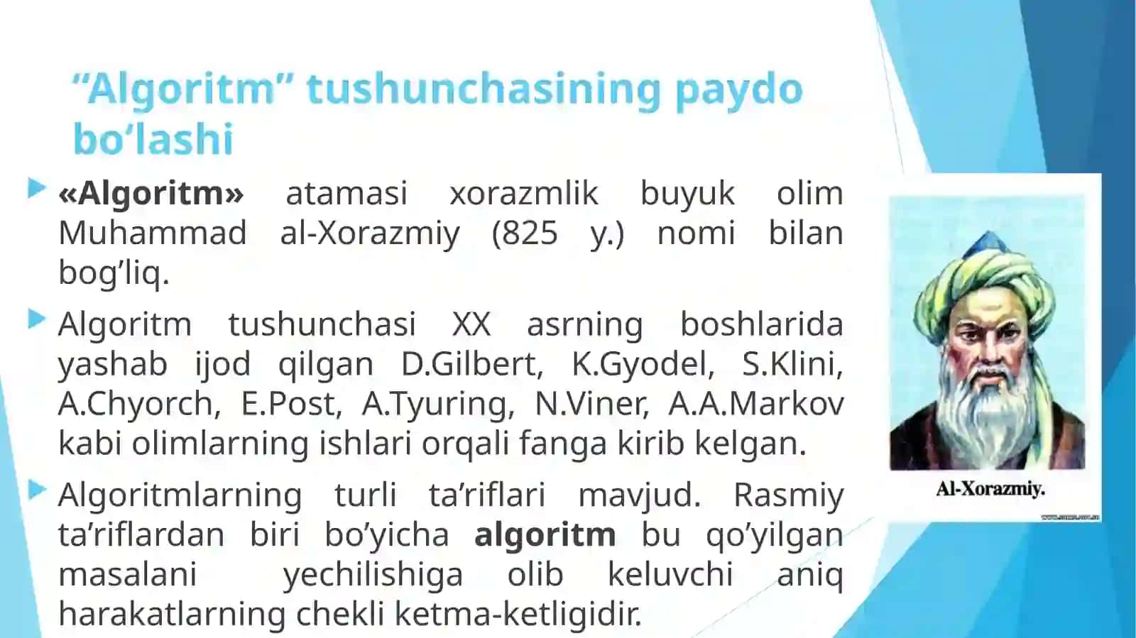 Algoritmlarni loyihalash 4