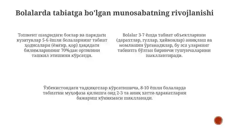 Bolalarda tabiyat tushunchasini shakllantirish 4