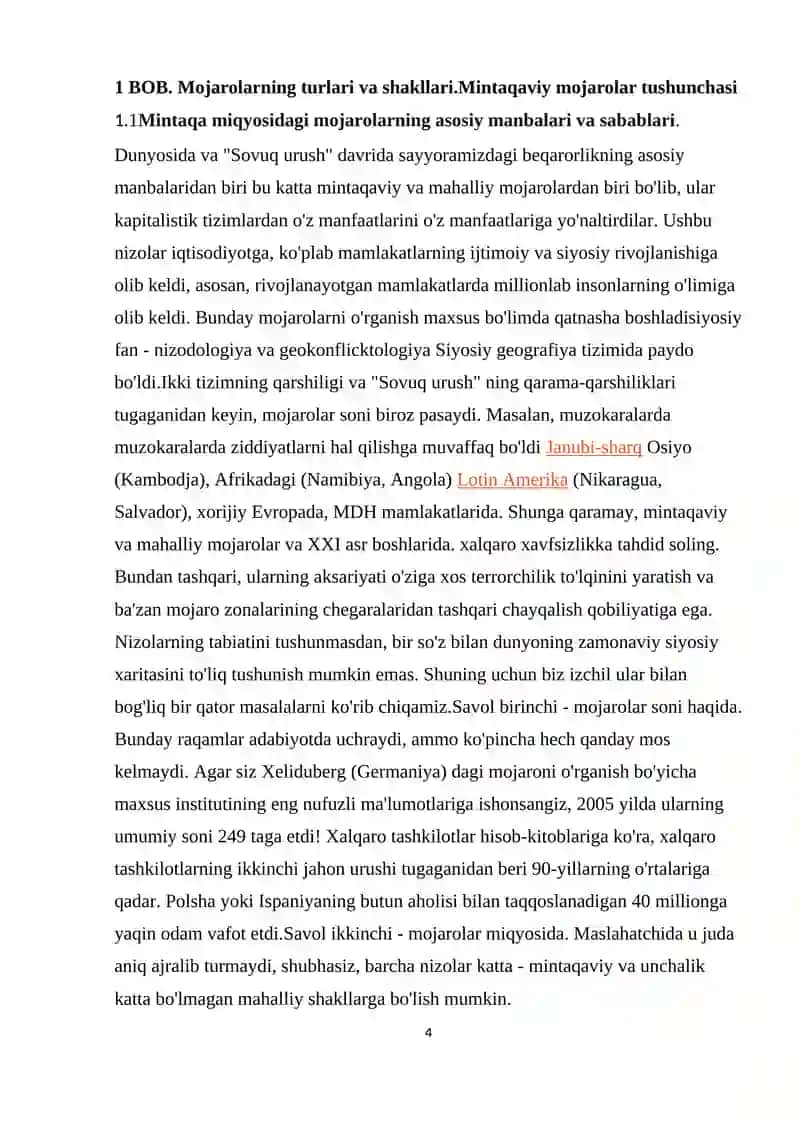 Mintaqaviy mojarolar 4