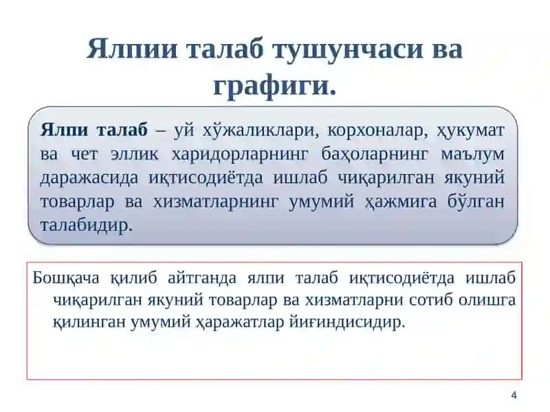 Ялпи талаб-ялпи таклиф  модели 4