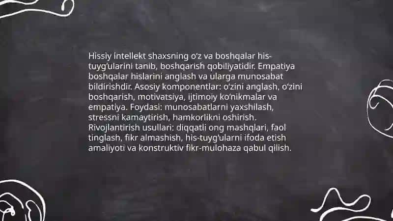 Shaxsiy xissiy va irodaviy sohasi 4