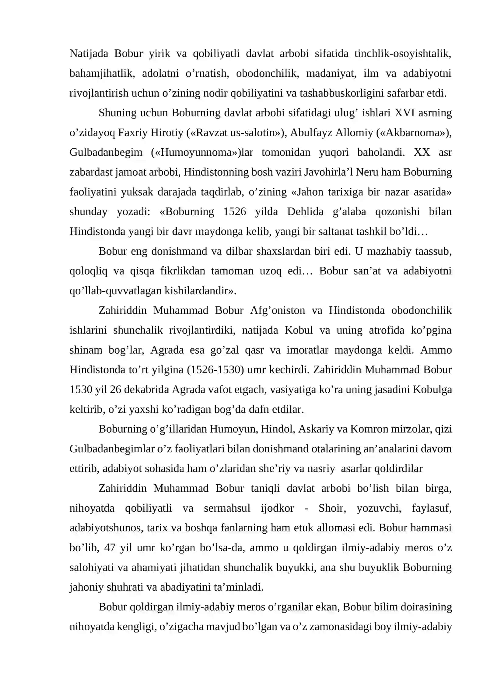 Boburshunoslik tariхi 4