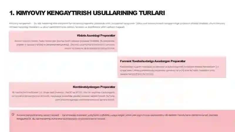 ILDIZ KANALLARINI KIMYOVIY USULDA KENGAYTIRISH 4