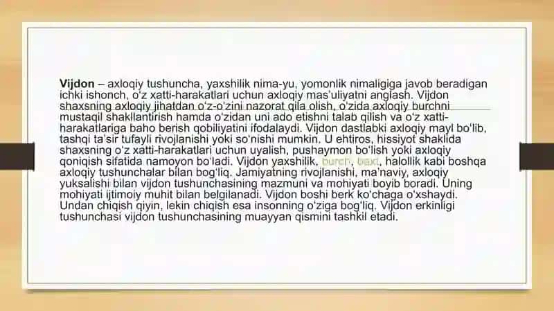 Vijdon va e’tiqod erkinligining ta’rifi 4