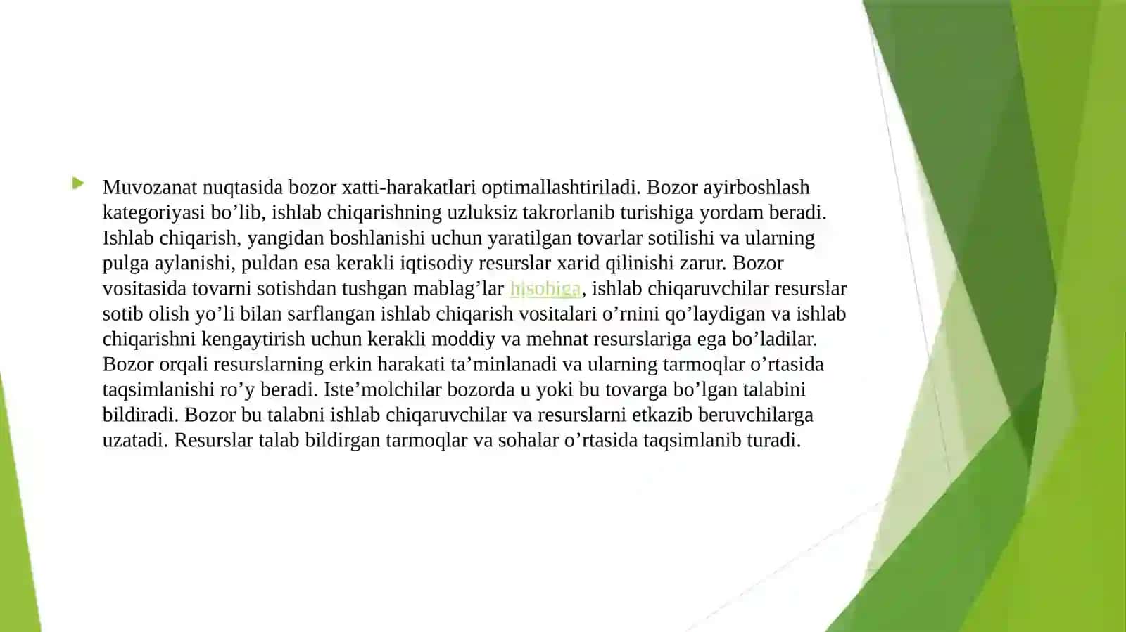Bozormuvozanati va uning ahamiyati 4