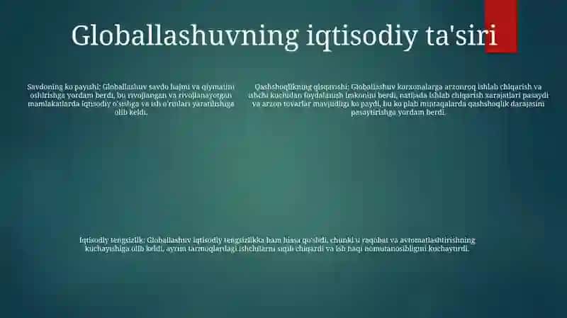 Globallashuv 4