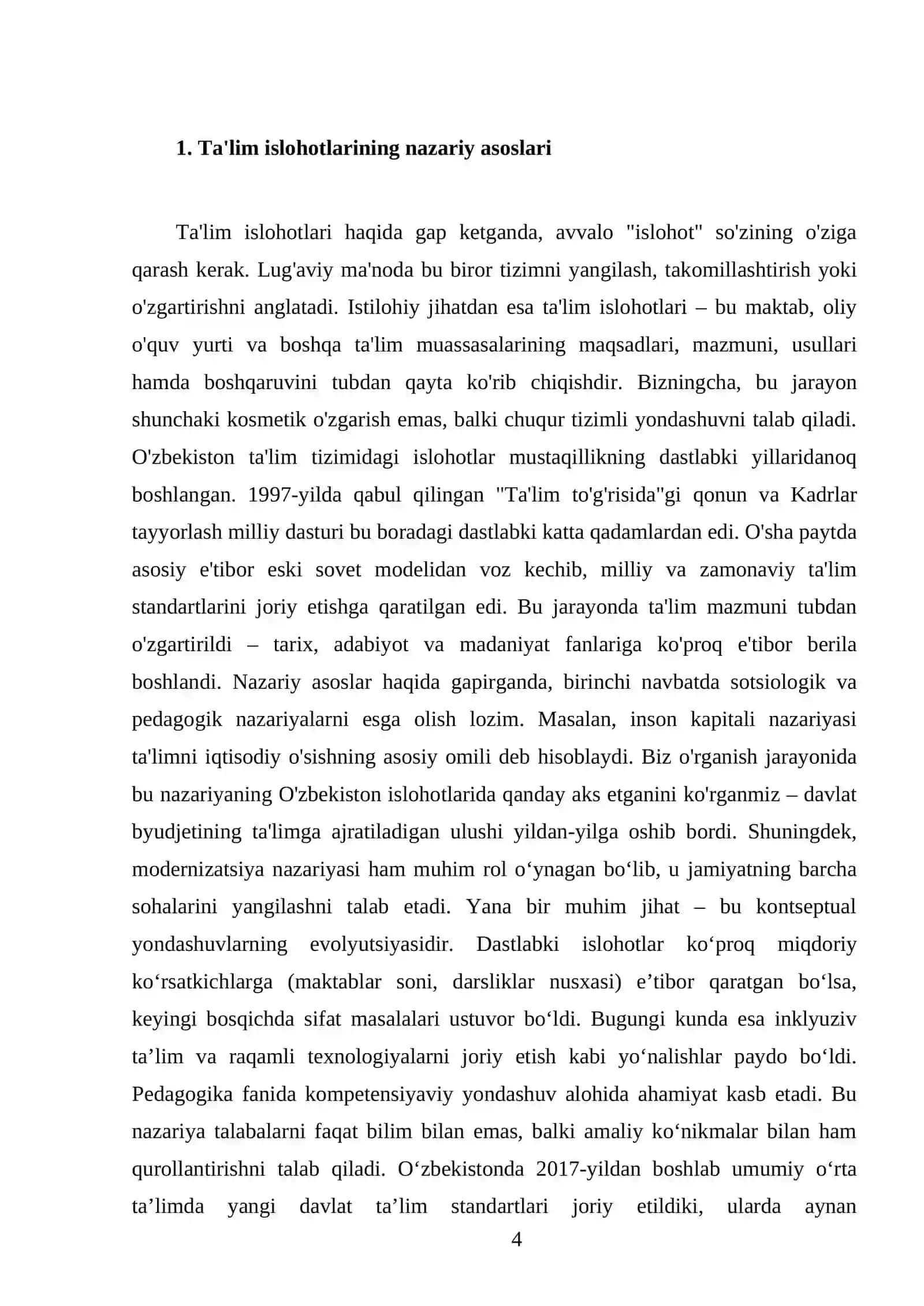 O’zbekiston Respublikasi ta’lim tizimi islohotlari 4