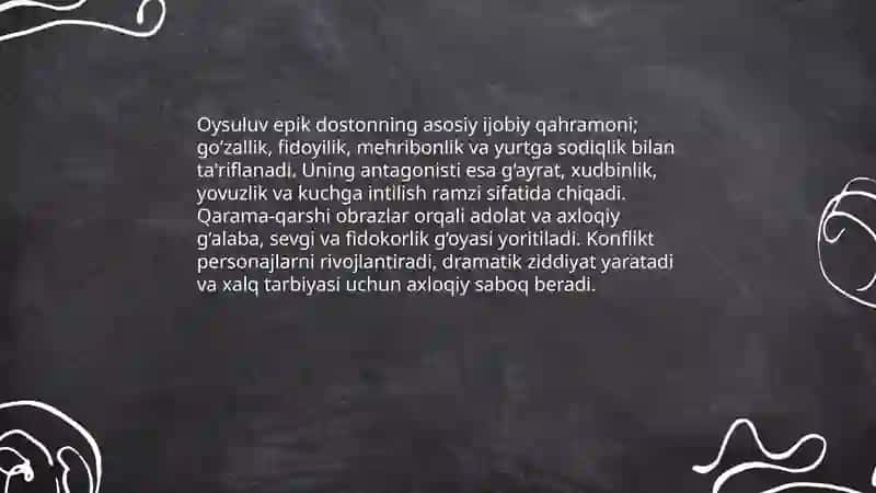 Oysuluv dostoni obrazlar tizimi 4