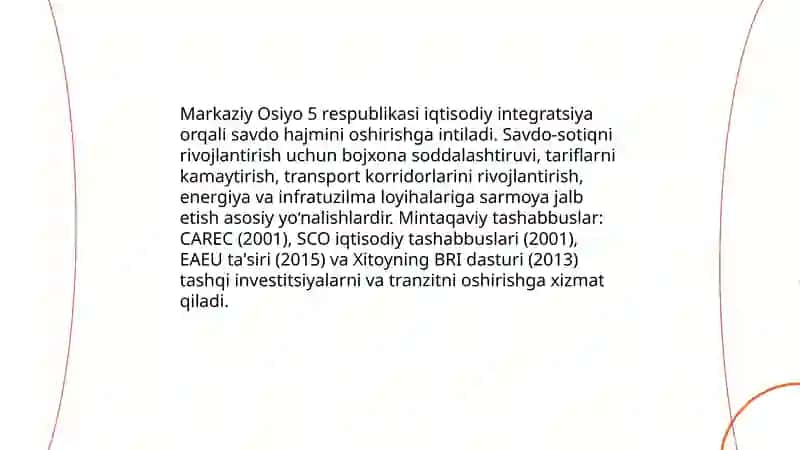 Markaziy osiyo respublikalari órtasida qardoshlarcha hamkorlik aloqalari 4
