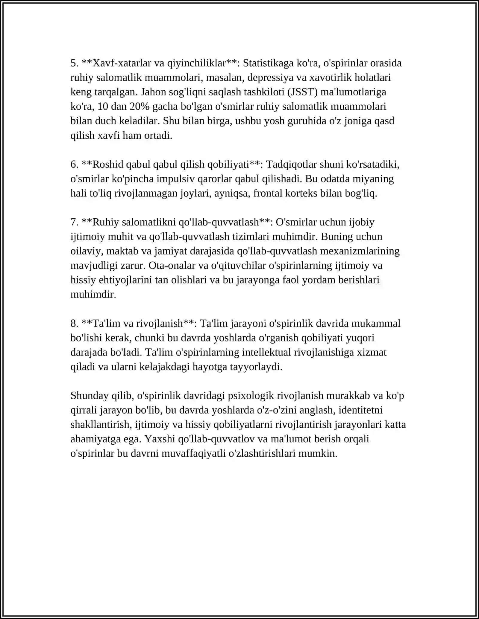 O‘SPIRINLIK DAVRI PSIXOLOGIYASI 4
