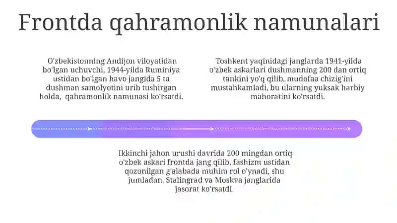 O‘zbekistonliklarning frontdagi jasorati va qahramonliklari 4