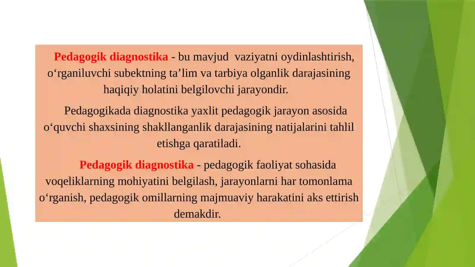 Pedagogik diagnostika va diagnostikalash 4