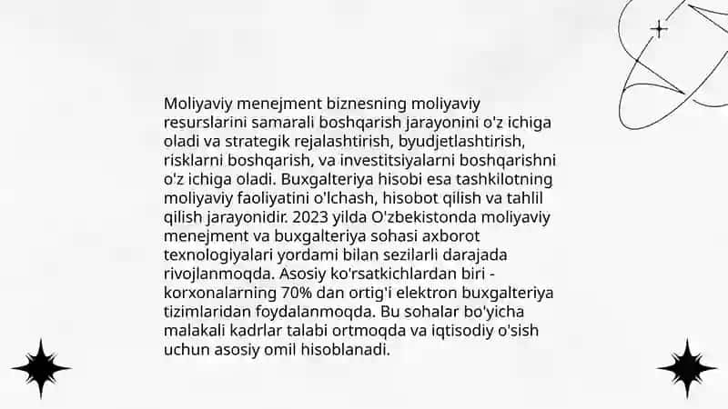Moliyaviy menejment va iqtisodiyot 4