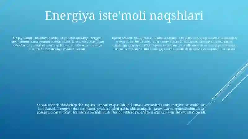 Energiya Tejamkorligi 4