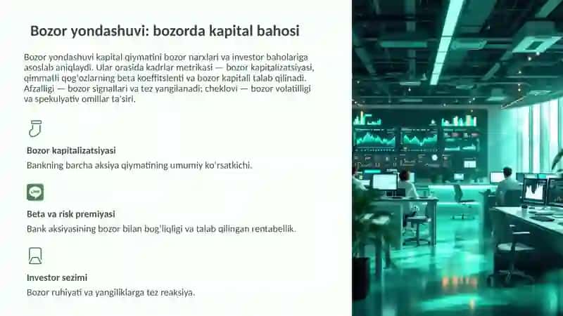 Bank kapitalini baholash usullari 4
