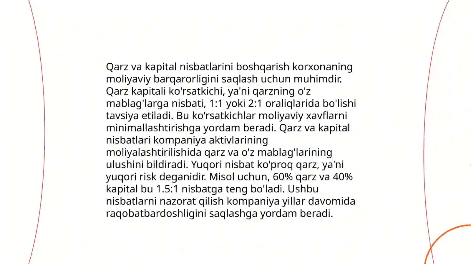 Kapital tuzilmasini optimallashtirish 4