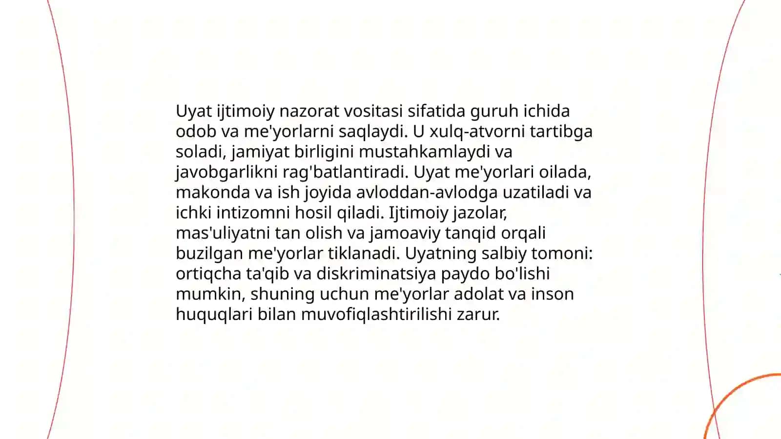 Uyat va vijdon odobi 4