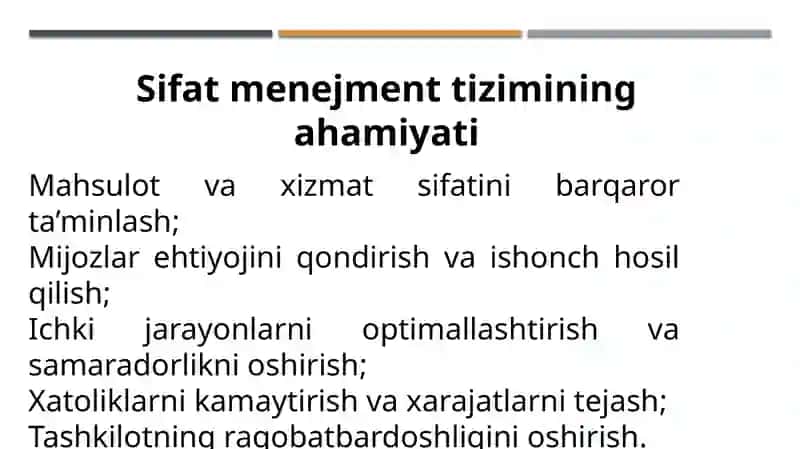 Sifat tizimi tamoyillari va ichki audit 4