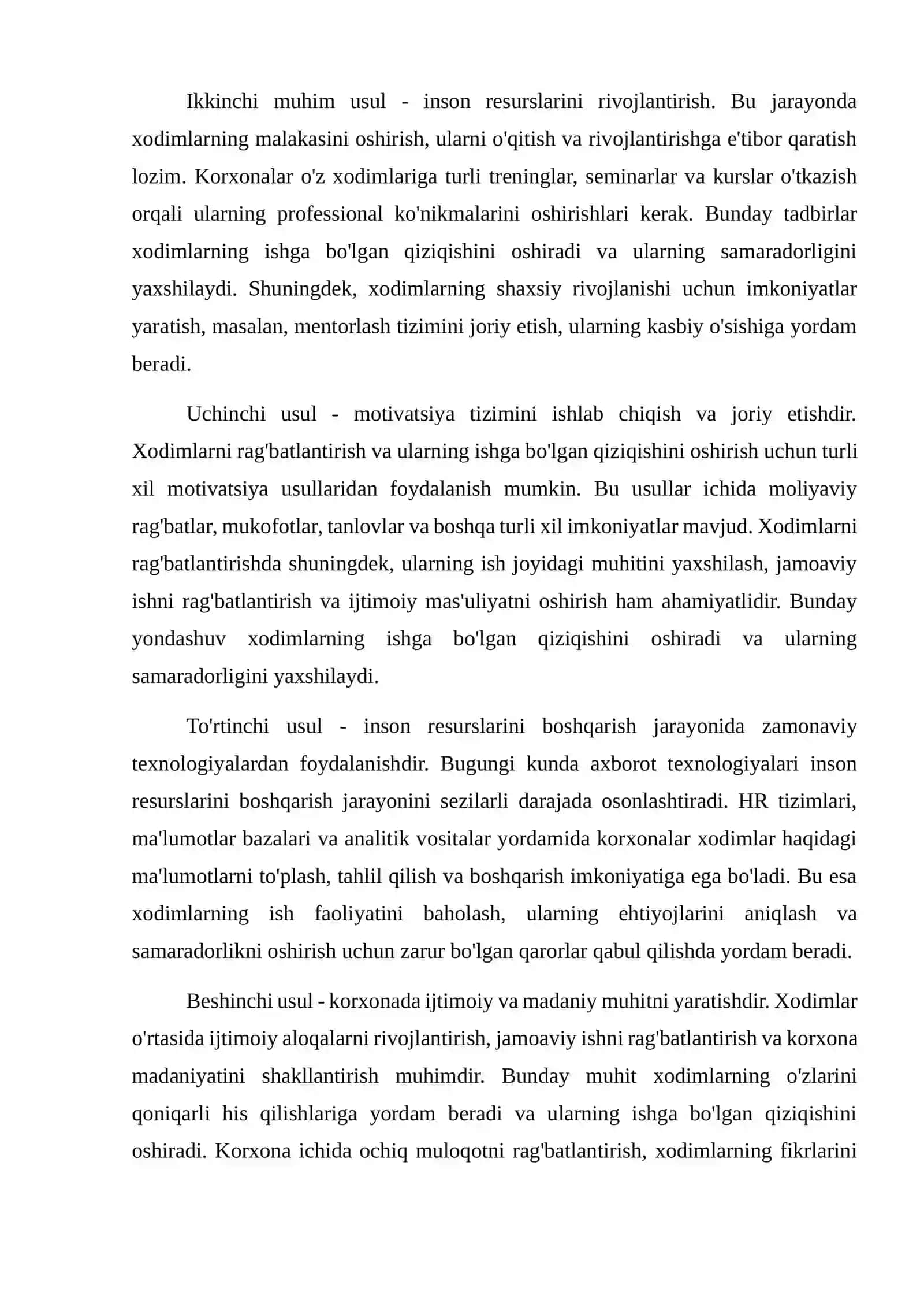 Sanoat korxonalarida inson resurslarini boshqarish samaradorligi 4