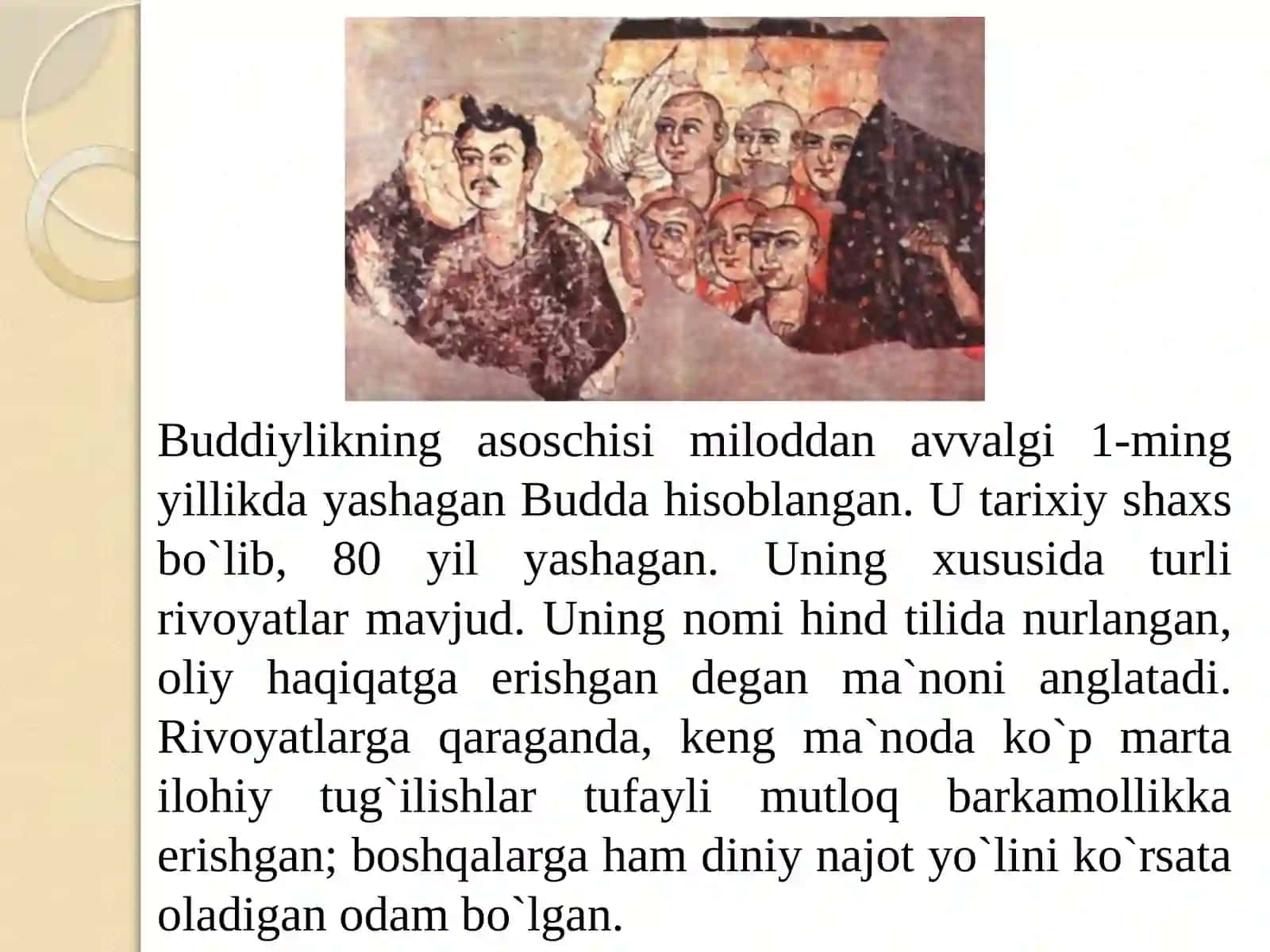 Buddizm dini tarixi va asosiy g’oyalari 4