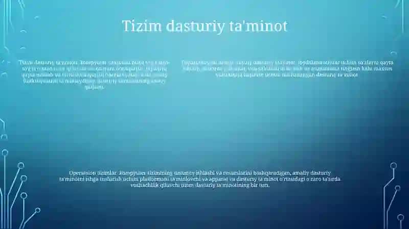 Kompyuter Dasturiy Ta’Minoti 4