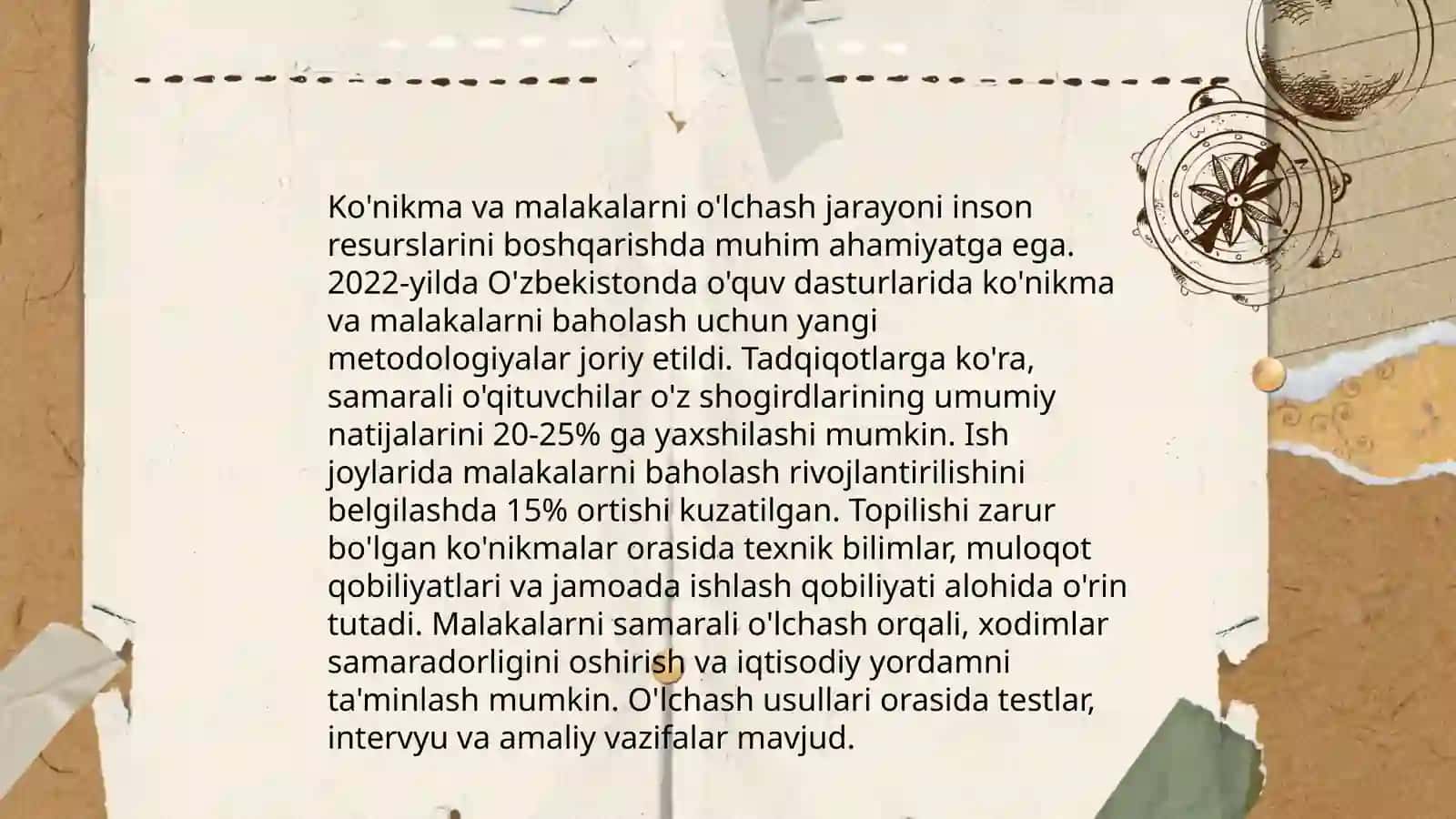 Bilimlarni baholash usullari 4