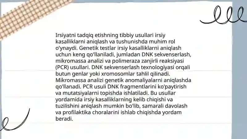 Antropogenetika. Odam irsiyatini o‘rganish usullari 4