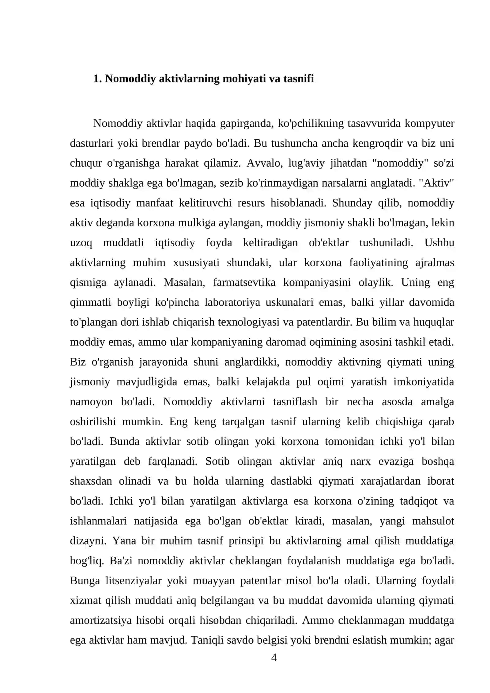 Nomoddiy aktivlar hisobi 4