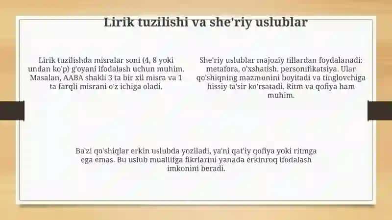 Qo'shiq matnlari 4