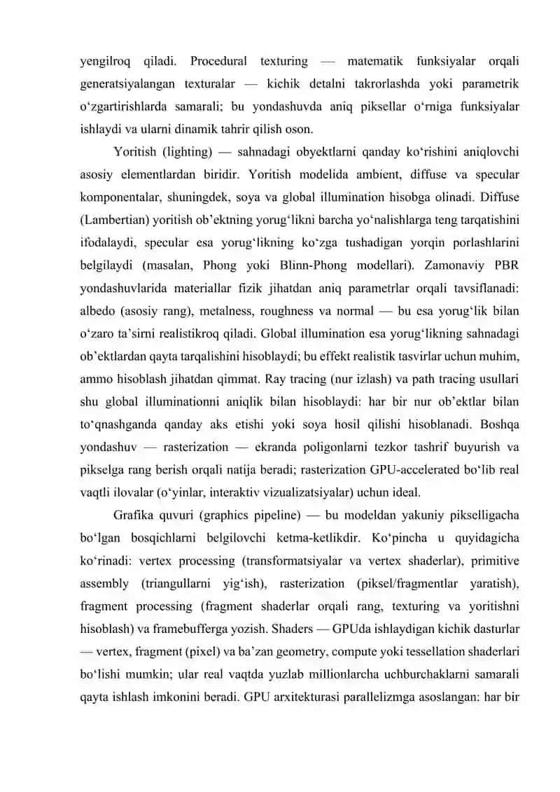 3 oʻlchovli grafika imkoniyatlarini loyihalashda qoʻllash 4
