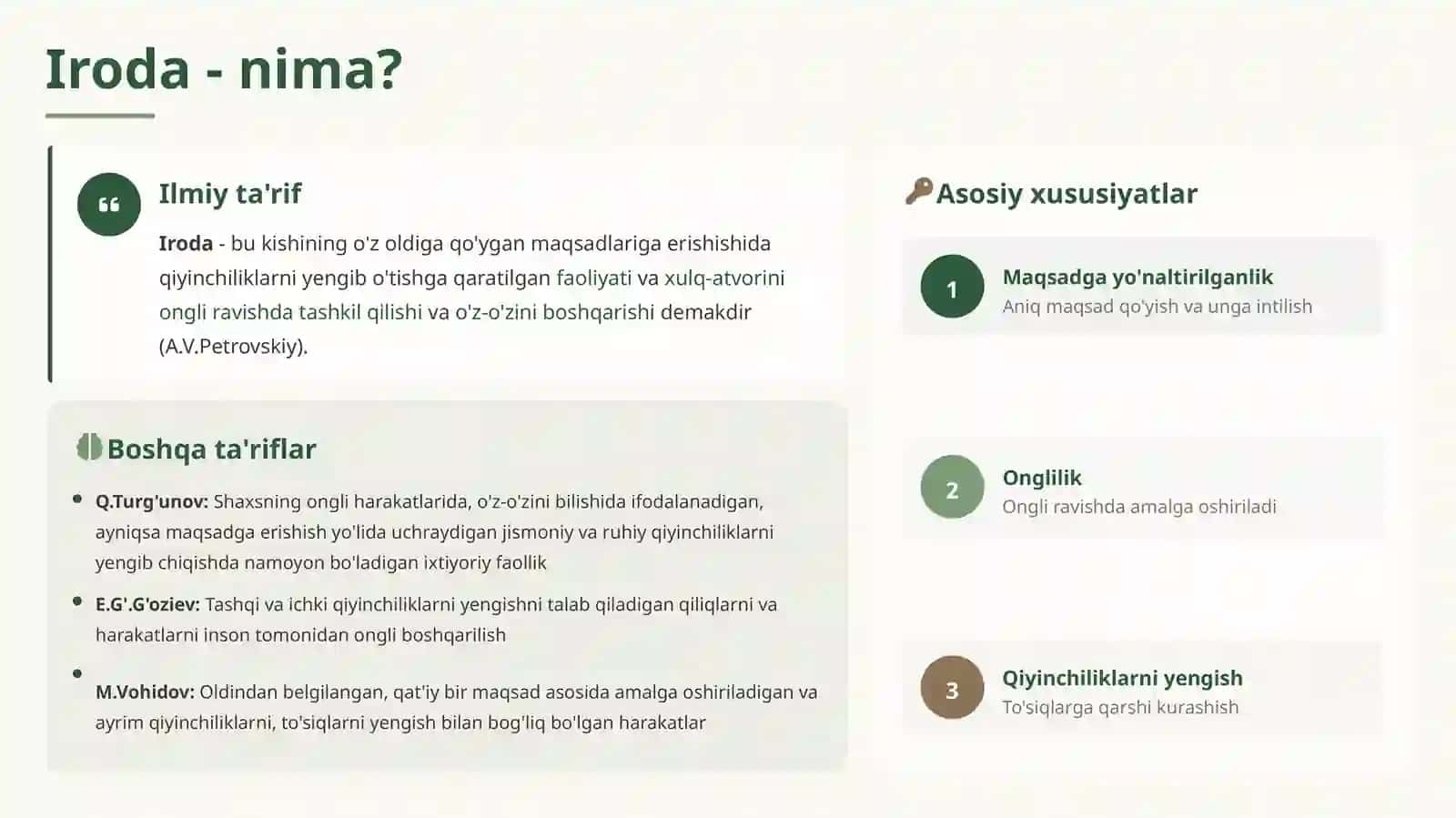 Irodaviy rivojlanish asoslari 4