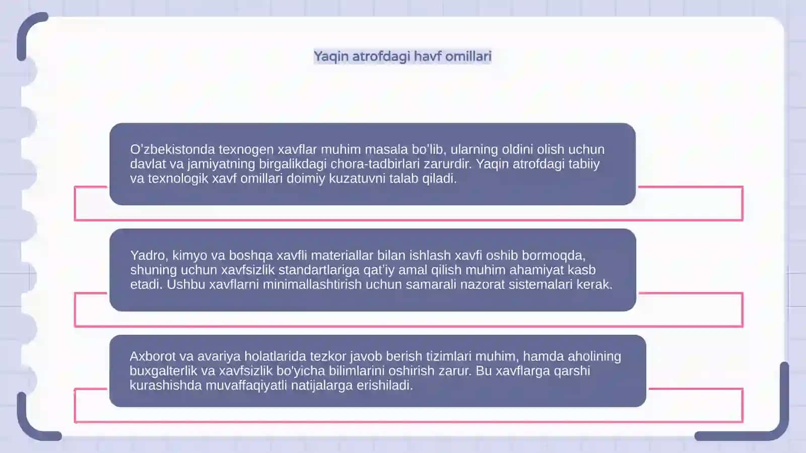 Texnogen xavflarning umumiy tushunchasi 4