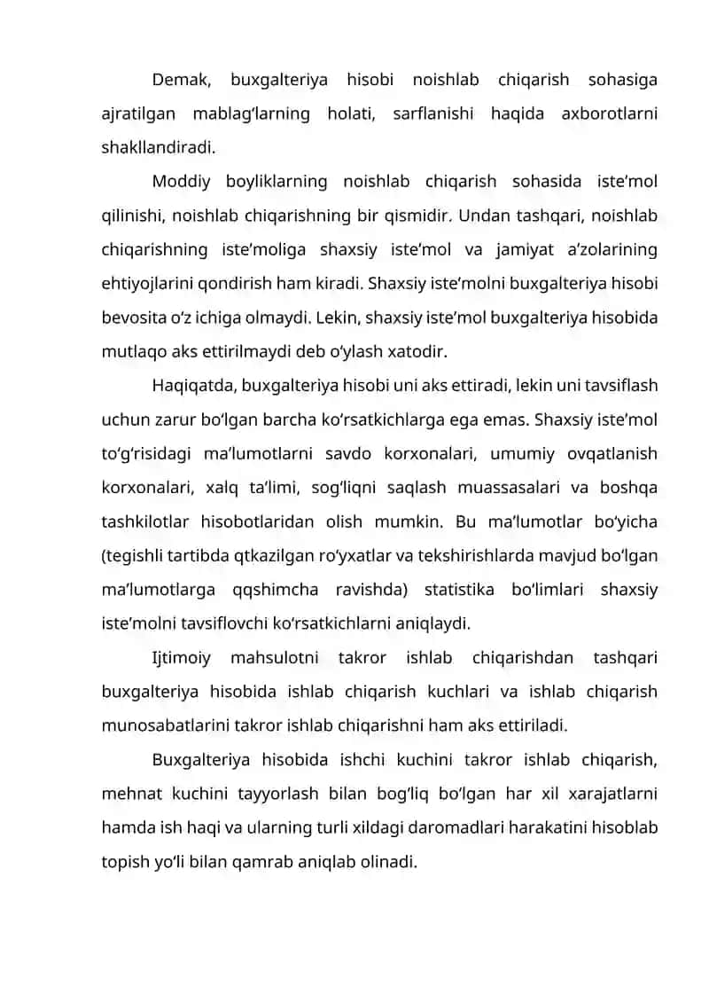MATERIAL, MEHNAT VA USTAMA HARAJATLARI 4