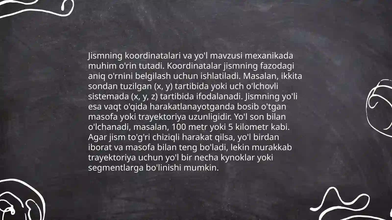 Jismning qiya tekislikdagi harakati 4