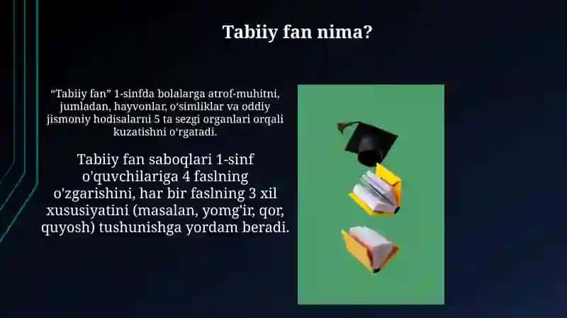 Tabiatshunoslik fanini o'qitish 4