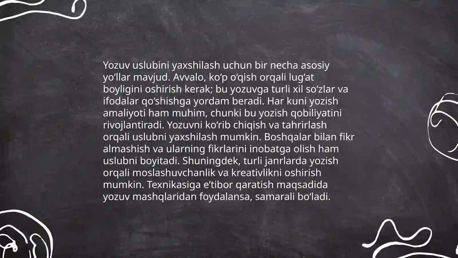 Katta va kichik harflarni yozishni o'rganish 4