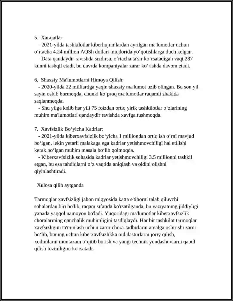 Tarmoqni administratorlashning tipik masalalari 4