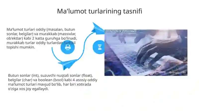 Ma’lumotlar turlari va bazasi, maydonlarni aniqlash 4